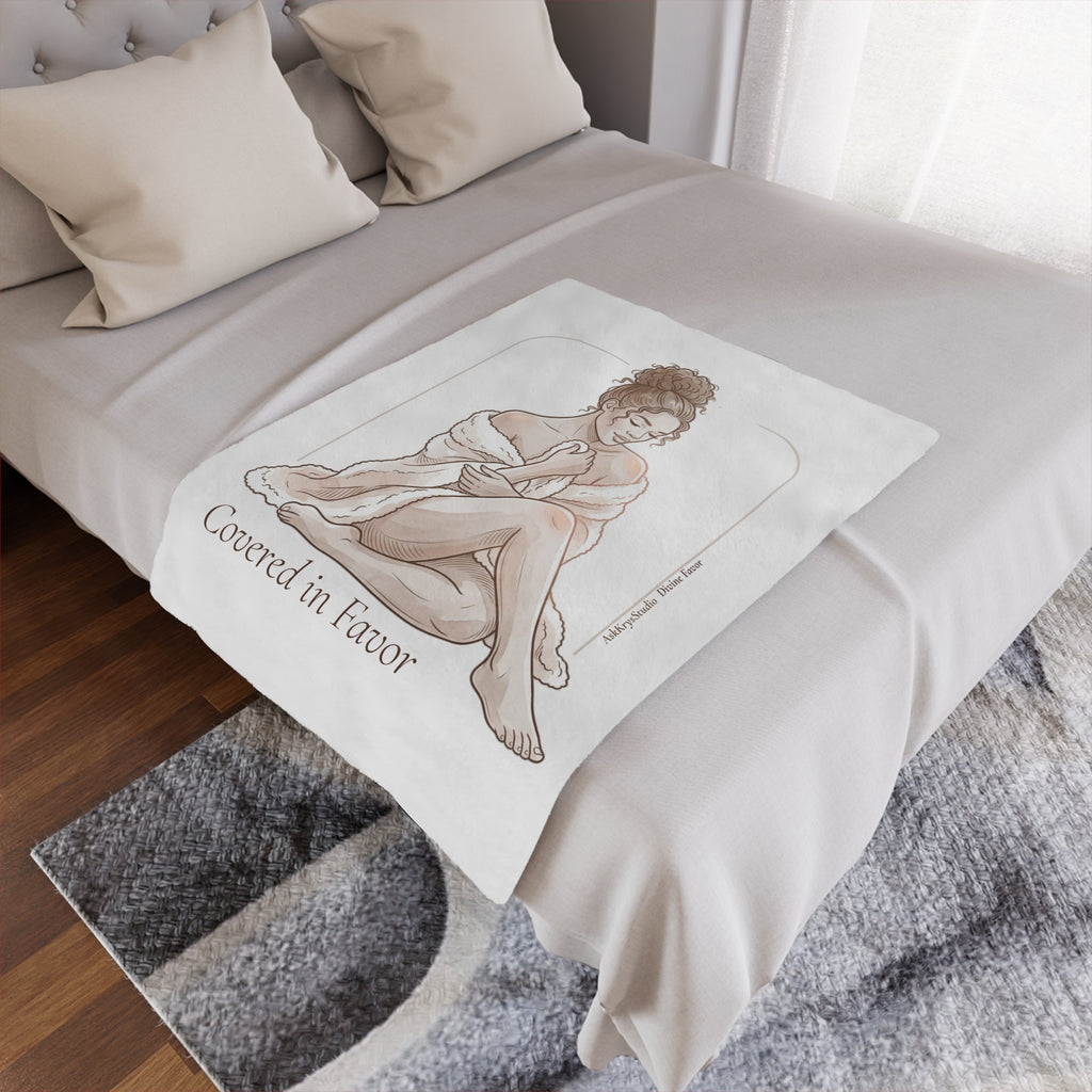 Covered in Favor - Minky Throw Blanket — Divine Favor