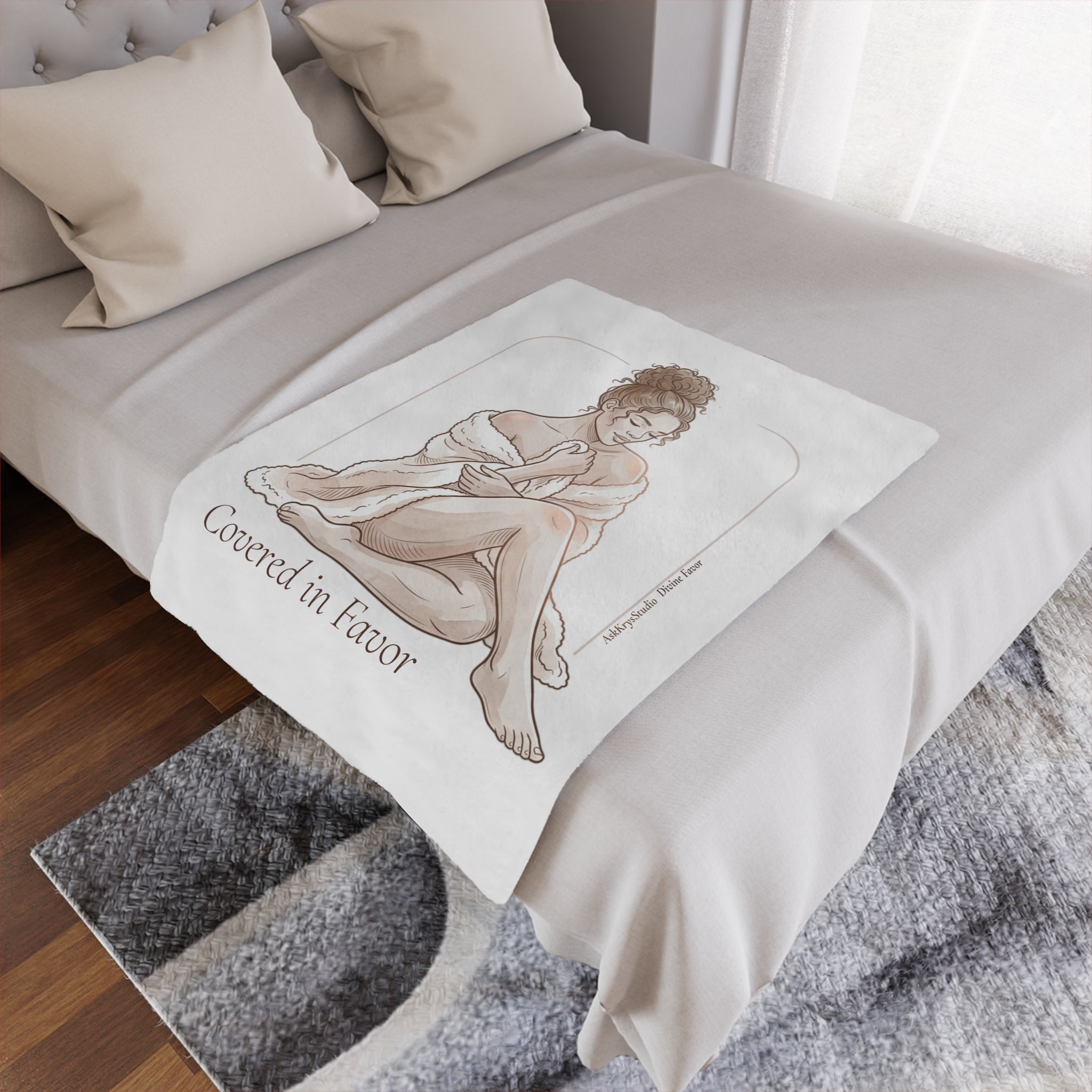 Covered in Favor - Minky Throw Blanket — Divine Favor