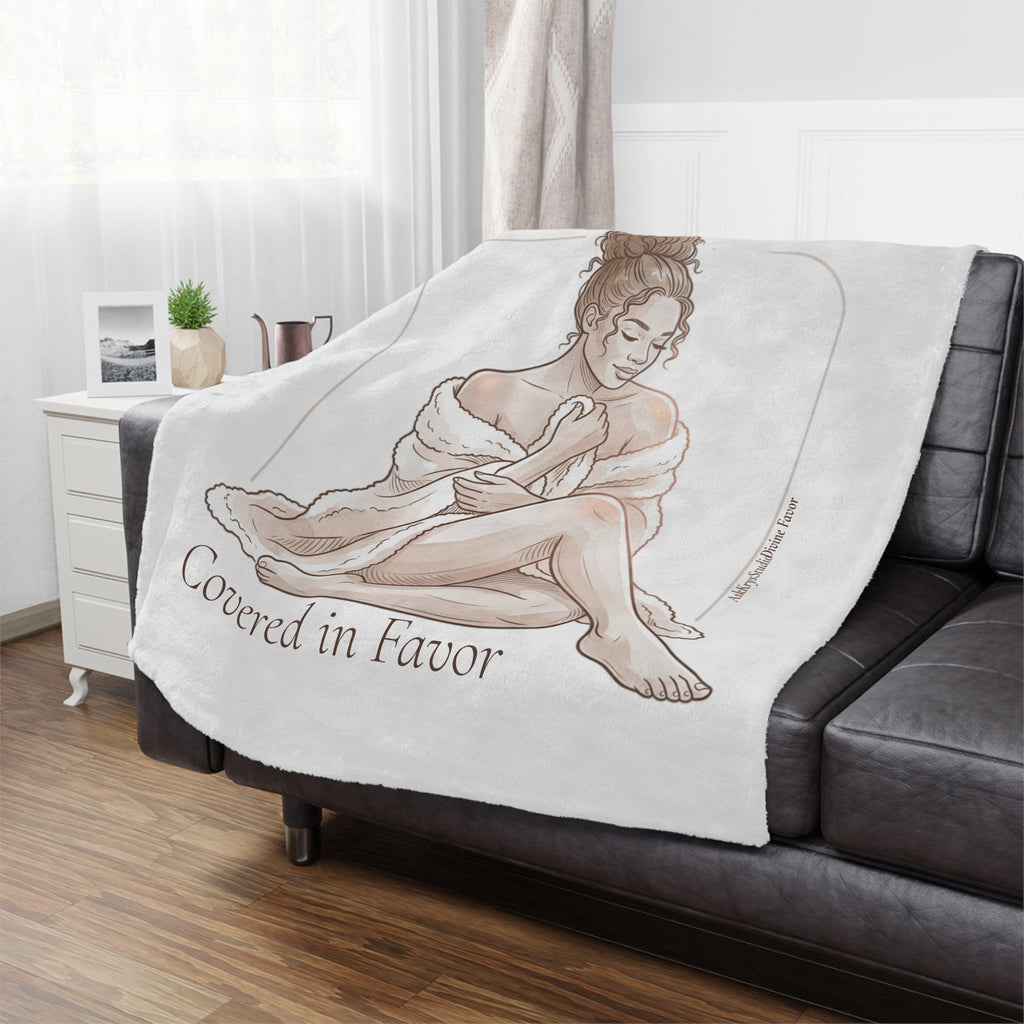 Covered in Favor - Minky Throw Blanket — Divine Favor