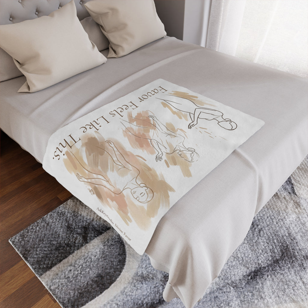 Favor Feels Like This - Minky Throw Blanket — Divine Favor