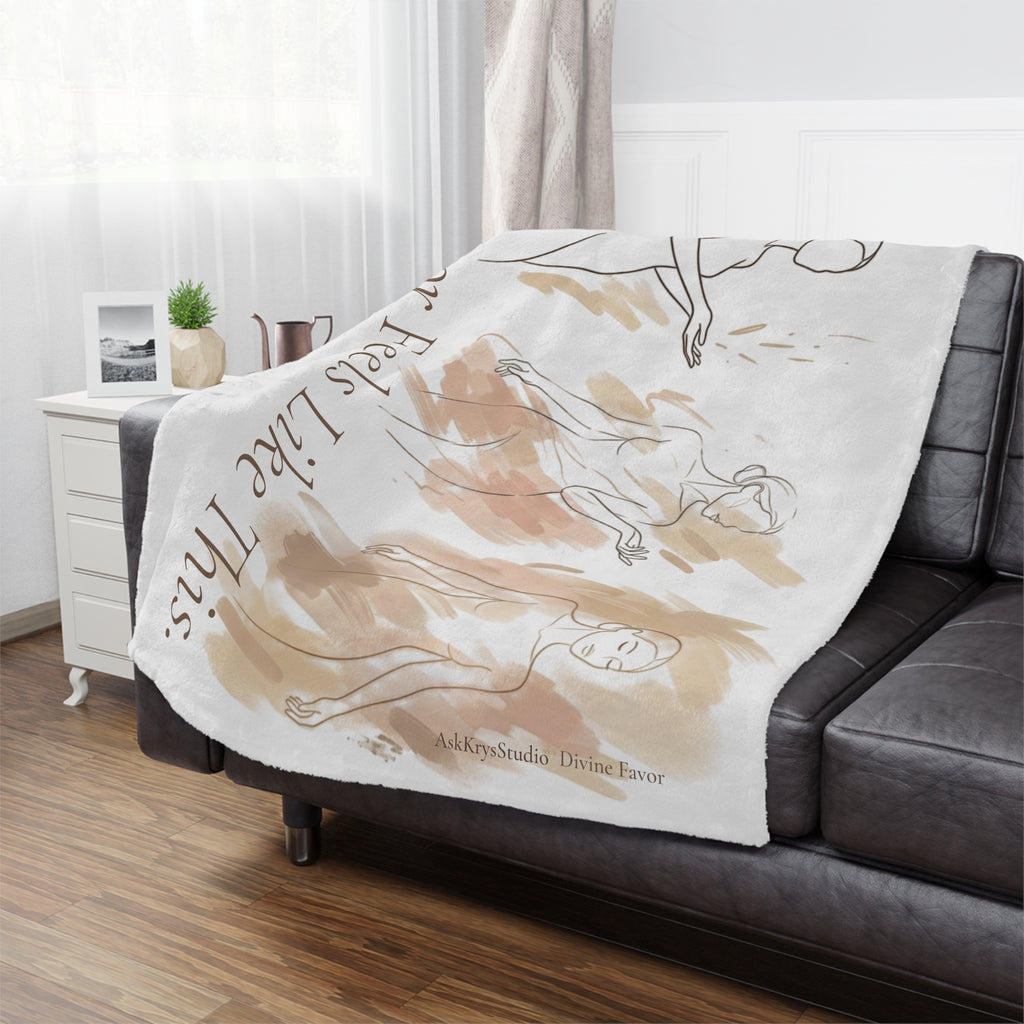 Favor Feels Like This - Minky Throw Blanket — Divine Favor