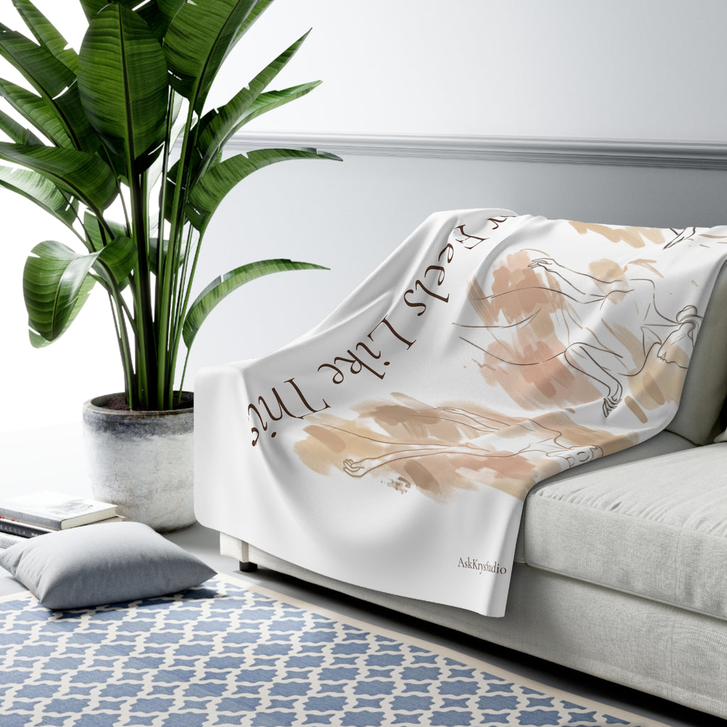 Favor Feels Like This - Sherpa Fleece Blanket - Divine Favor