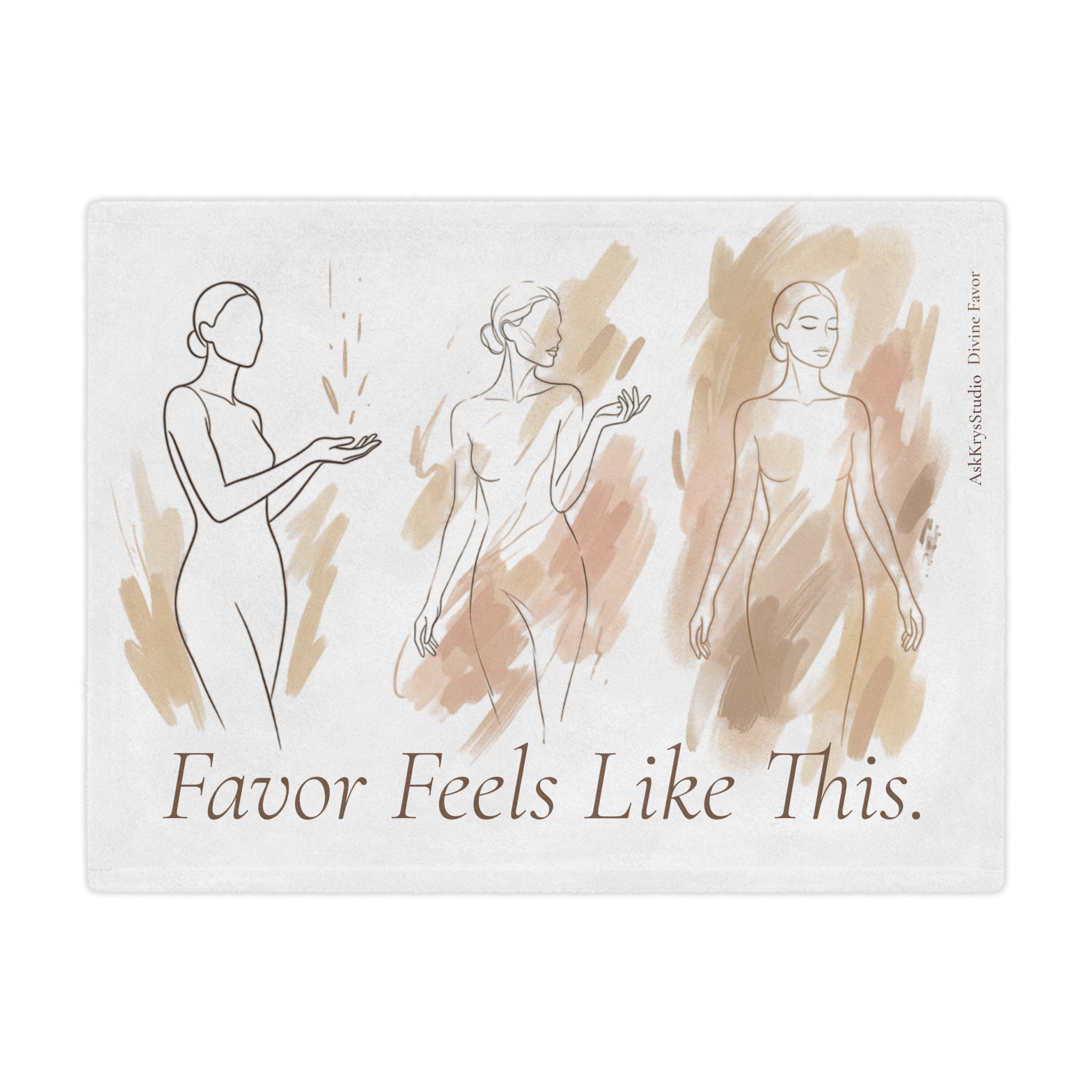 Favor Feels Like This - Minky Throw Blanket — Divine Favor