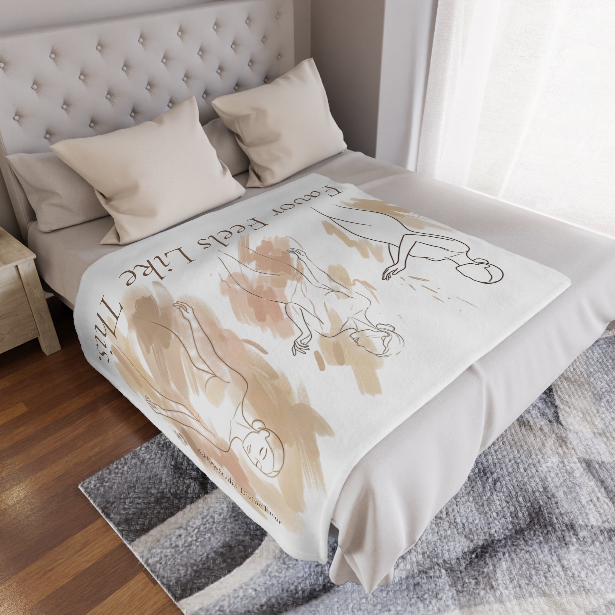 Favor Feels Like This - Minky Throw Blanket — Divine Favor