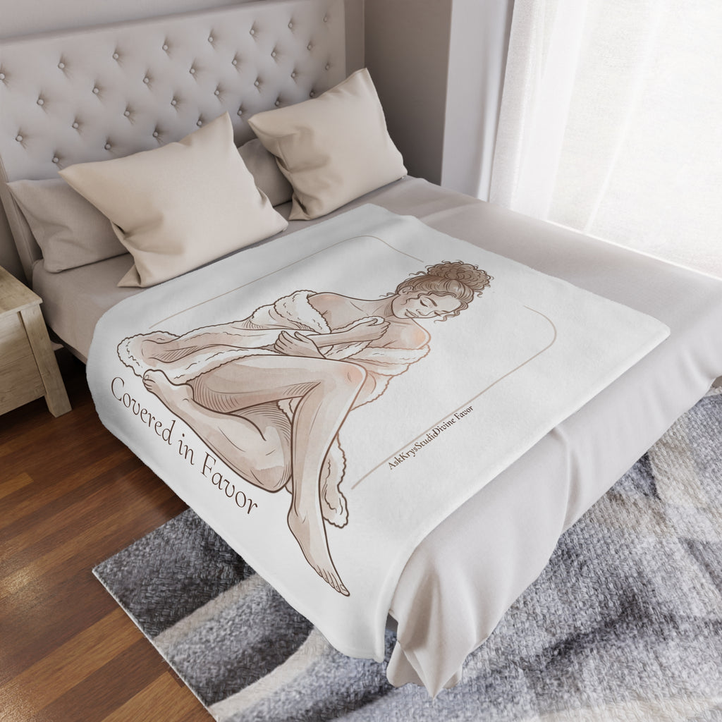Covered in Favor - Minky Throw Blanket — Divine Favor
