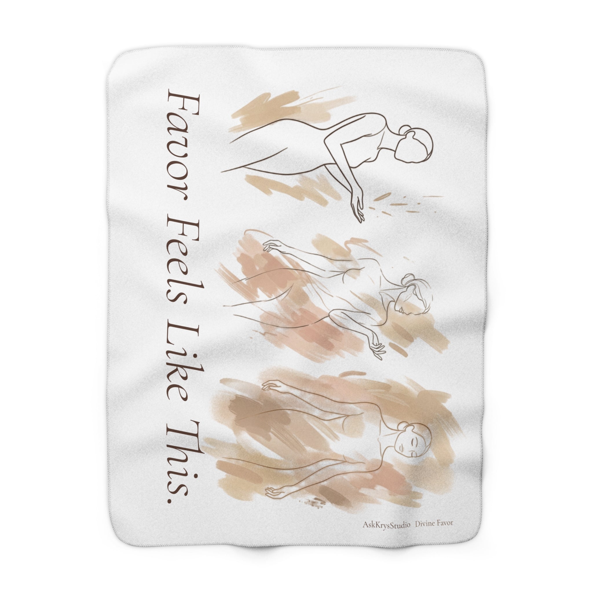 Favor Feels Like This - Sherpa Fleece Blanket - Divine Favor