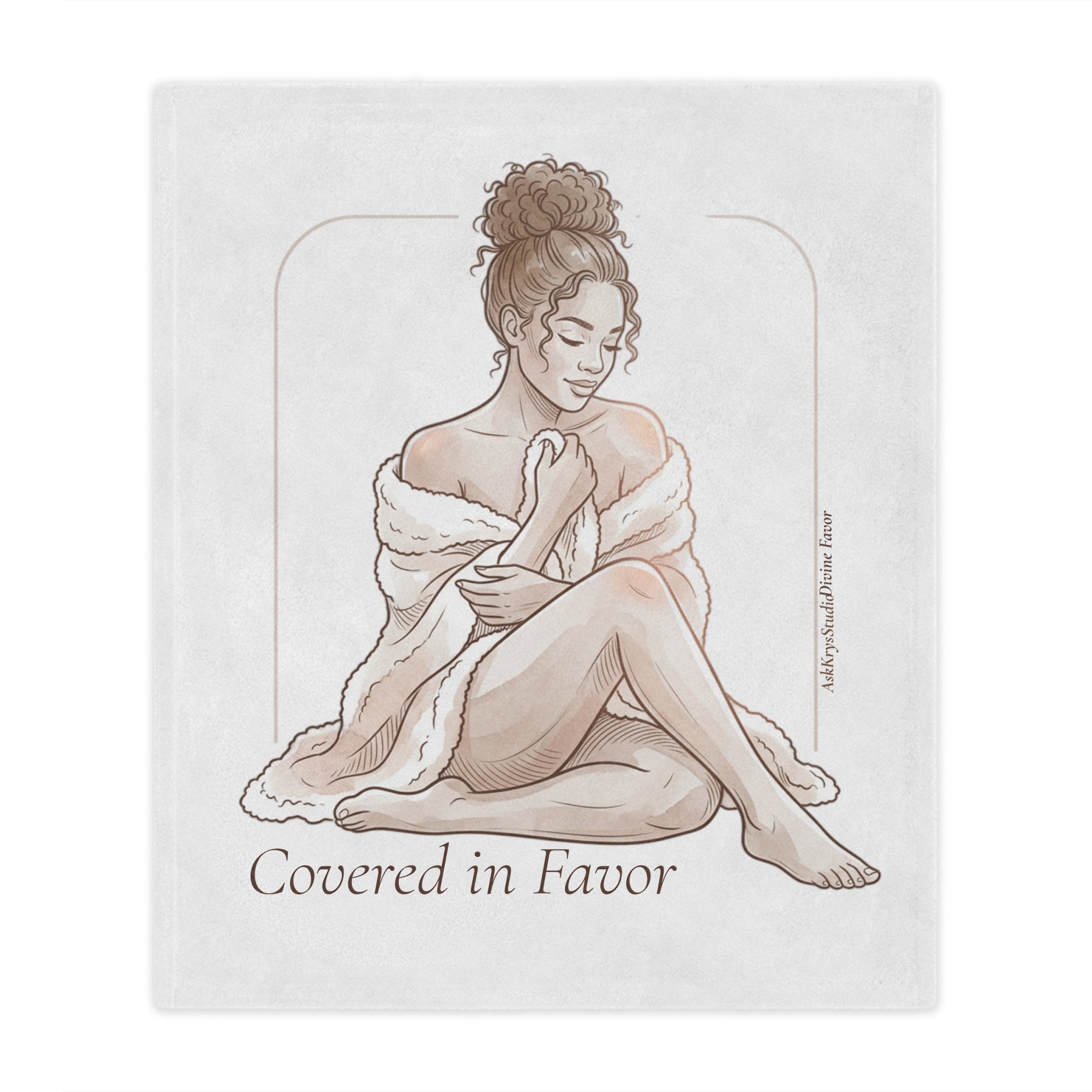 Covered in Favor - Minky Throw Blanket — Divine Favor