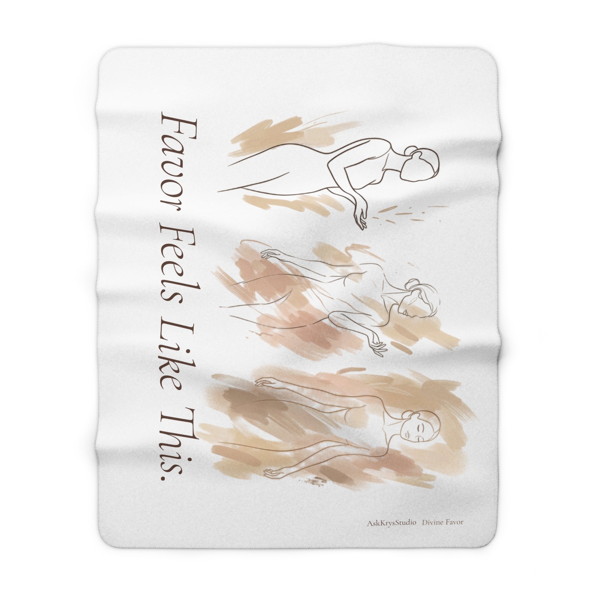 Favor Feels Like This - Sherpa Fleece Blanket - Divine Favor