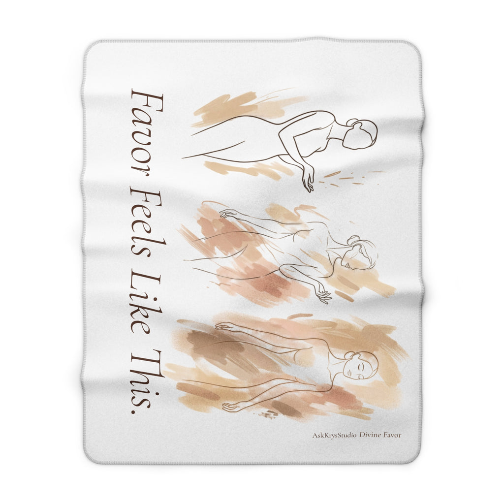 Favor Feels Like This - Sherpa Fleece Blanket - Divine Favor