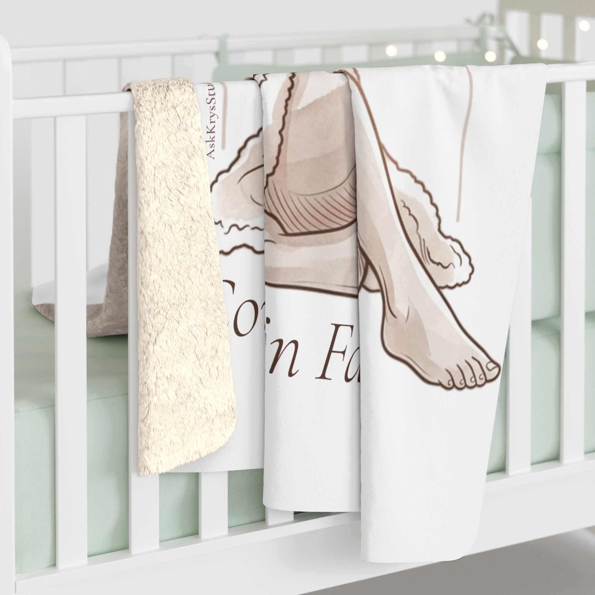 Covered in Favor - Sherpa Fleece Blanket - Divine Favor